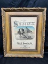 Framed Vintage Poster Sphinx Galop WM.A.Pond 16x20