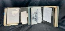 2 Binders Full of poetry and hand drawn sketches