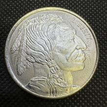 1Troy Ounce .999 Fine Silver Buffalo Indian head Bullion Coin