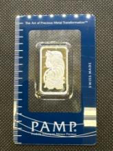 PAMP Suisse 10 Gram 999 Fine Silver Bullion Bar