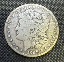 1889- O Morgan Silver Dollar 90% Silver Coin