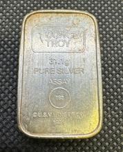 Anaheim Metal Co Assay 1 Troy Oz .999 Fine Silver Bullion Bar