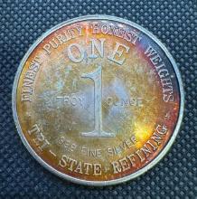 1 Troy Oz .999 Fine Silver Tri State Refining Bullion Coin