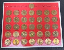 Franklin Mint Presidential Bronze Coin Set