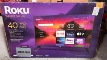 Roku 40" Select Series 1080p Full HD Smart RokuTV with Voice Remote, Bright Picture, Customizable
