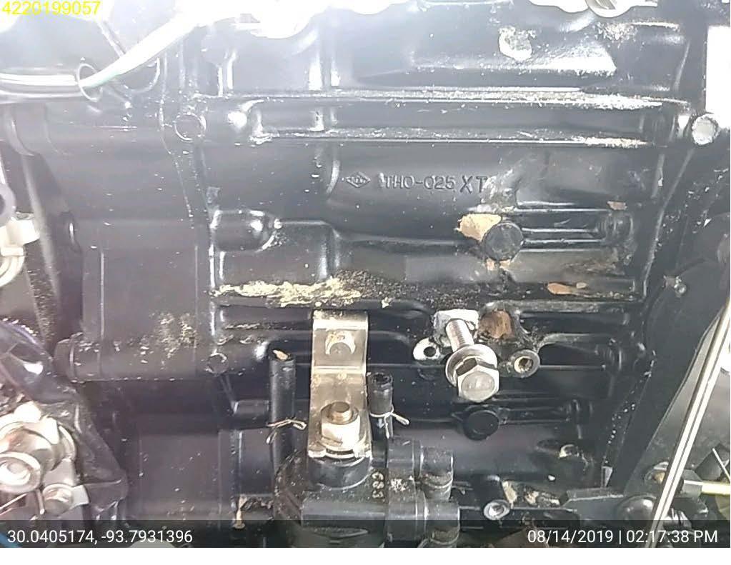 Insurance Claim: 2009 Tohsatsu MD40B Boat Motor