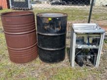 55-Gallon Drums & Water Fountain