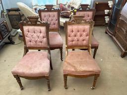 Antique Pink Upholstered Chairs