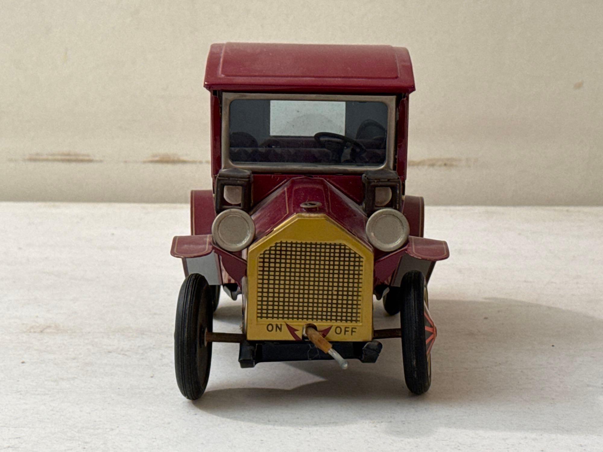 Vintage Rosko Grand-Pa Tin Lithograph Toy Car