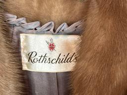 Vintage Rothschilds Dicker and Dicker of Beverly Hills Fur Coat