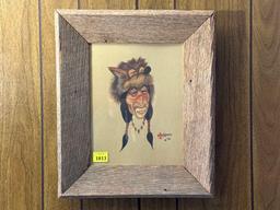 Bill Flores Native American Framed Art