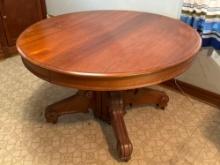 Vintage Wood Dining Table with Leaves