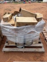 pallet of CAT oil filter and air filters