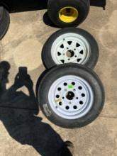 Trailer tires and rims five hole 4.80-12