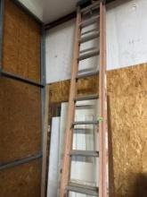 extension ladder and doors