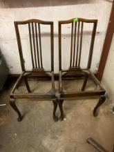 wooden frame chairs