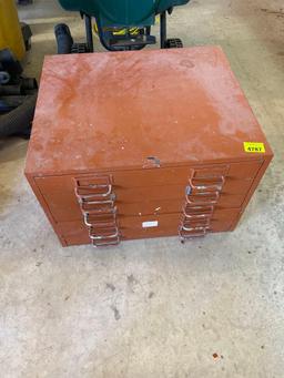 metal storage container with drawers