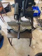 black and decker miter saw on table