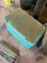 vintage metal ice chest