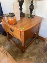 wooden end table