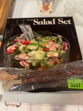 Crystal salad set