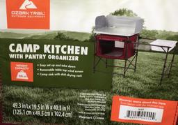 Camp Kitchen with Pantry Organizer