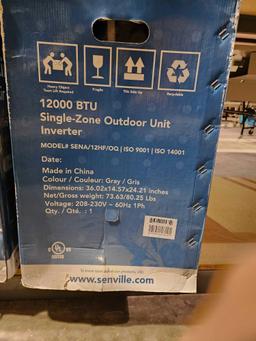 Senville Sena 12HF/OQ 12,000 BTU, 25.5 SEER outdoor single zone inverter air conditioner/heater.