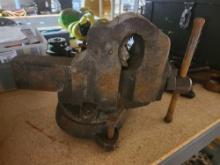 One heavy 3 1/2" vise. Used.
