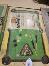 Mattel Magnetel table top pool game. Used.