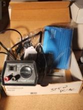Tripp-Lite compact 375 watt power inverter. New in box and, a 2 AMP regulated DC power supply.