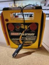 Coleman PowerMate compact emergency battery jump start system Used.