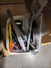 Large bucket of miscellaneous tools, etc.