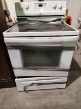 Whirlpool glass-top induction range and oven. Used.