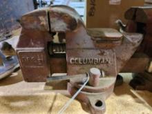 Columbian small 3 1/2" work table vise Used.
