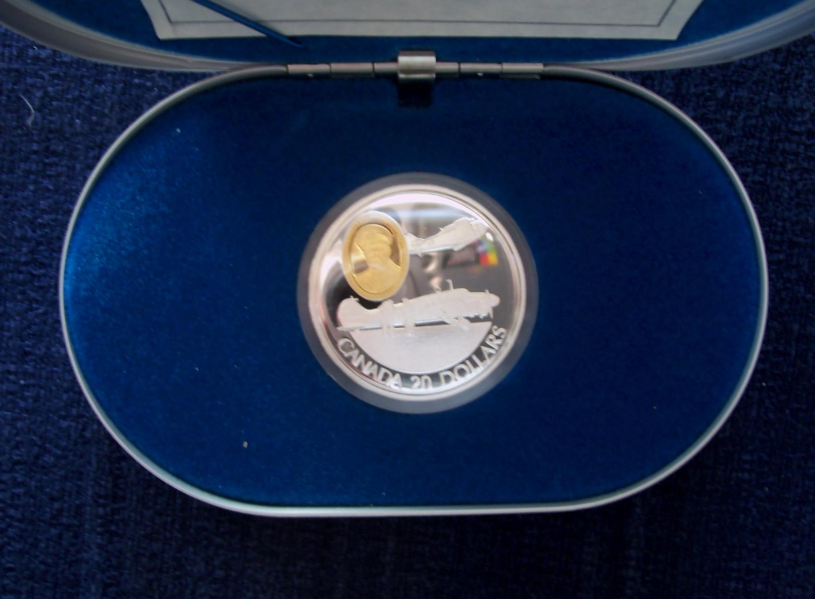 10-Canada $20 silver Aviation coins