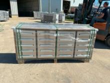 Steelman 7ft Stainless Steel Work Bench with 20 Drawers