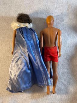 Vintage Barbie and Ken Dolls