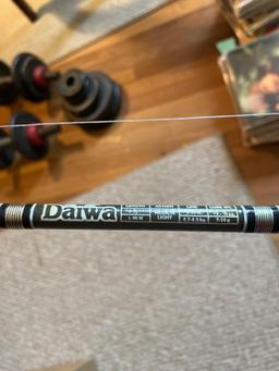 Barbells, Weights and Fishing Pole