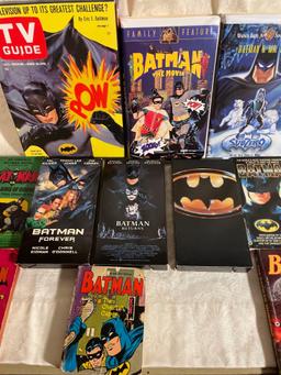 Vintage Batman Books and VHS