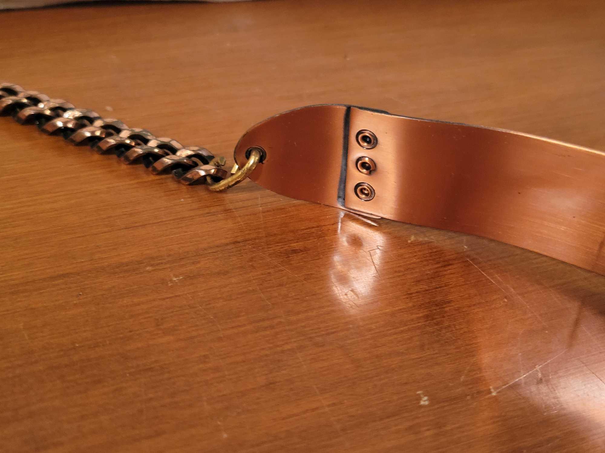 Vintage Copper Belt W/ Chain