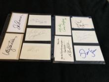 Ten Assorted Autographs Including Lilly Tomlin & Joe Spano