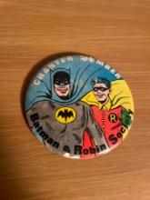 Vintage Batman And Robin Society Pinback