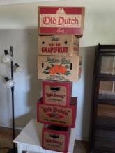 Vintage Beer and Citrus Boxes