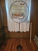 Vintage Bird Cage With Stand
