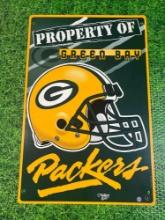 vintage green bay packers sign