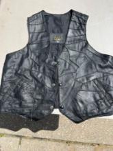 leather motorcycle vest xxl