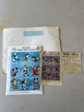 vintage mickey 60th anniversary stamps