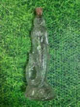 vintage glass mermaid bottle