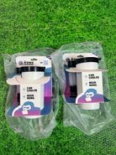 2 Brand New Kong Can Coolers white