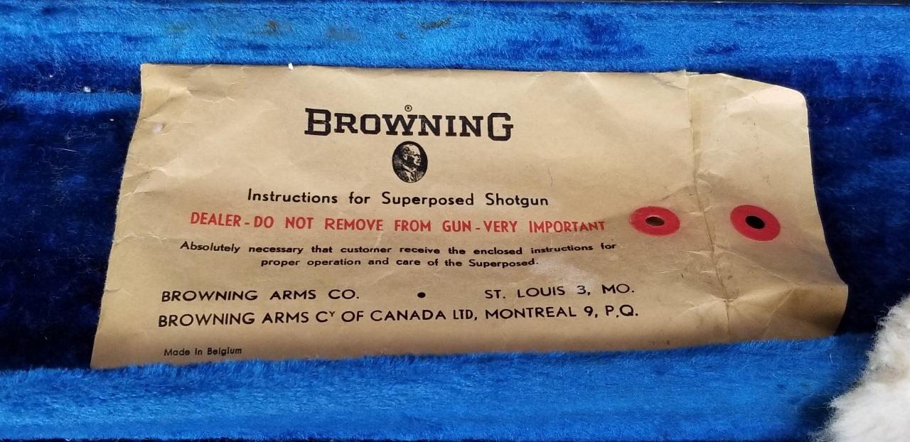 Browning Superposed Lightning 12ga Shotgun